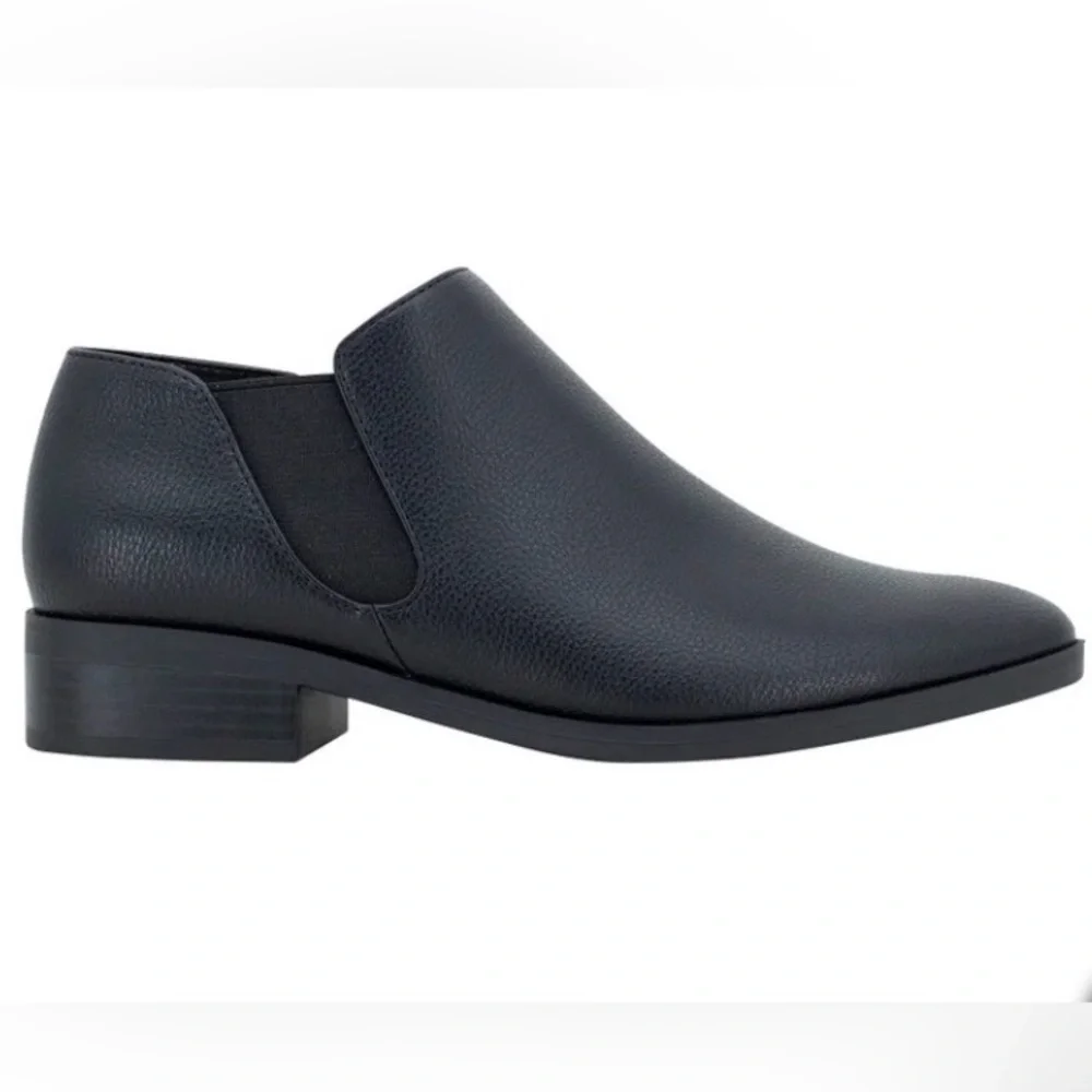 Kensie Women's Short Ankle Boot Black‎ Minimalist Vegan Leather Casual Classy